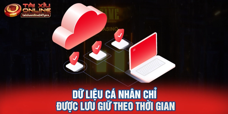 Dữ liệu cá nhân chỉ được lưu giữ theo thời gian