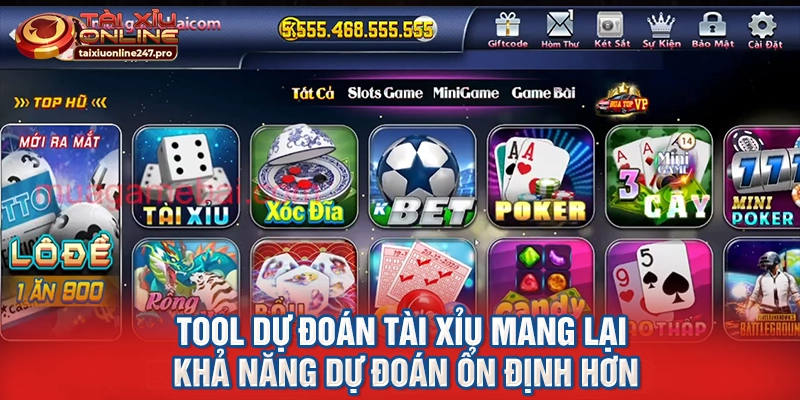 Tool dự đoán tài xỉu giúp người chơi duy trì lợi thế ổn định